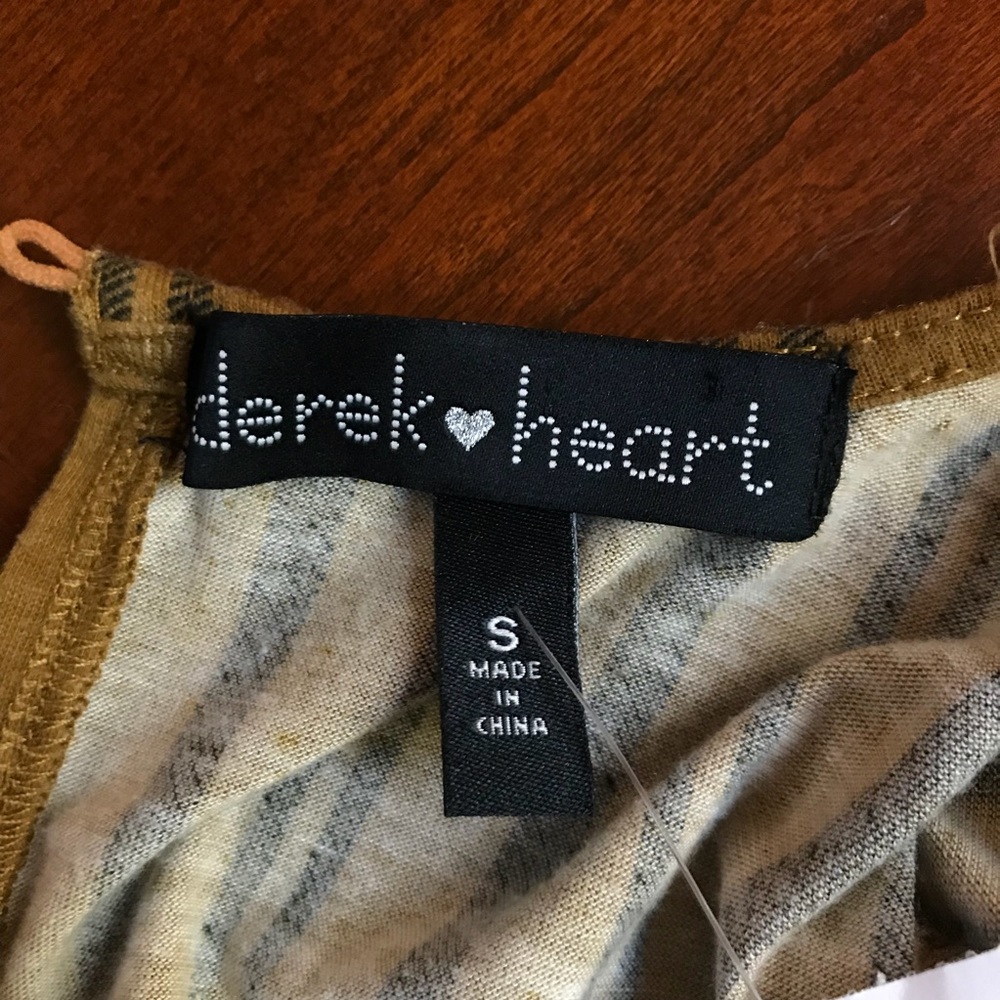 Derek Heart Striped Long Sleeve Jumpsuit Small - Picture 5 of 5